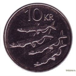 Исландия 10 крон 2008