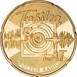 Польша 2 злотых 2012 «50-летие радио Тройка»