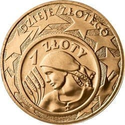 Польша 2 злотых 2004, 1 злотый 1924 года