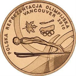 Польша 2 злотых 2010 «Олимпиада Ванкувер»
