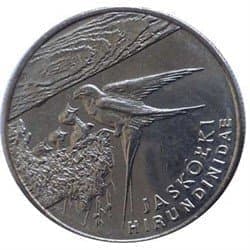 Польская монета «Ласточка» 20000 злотых 1993