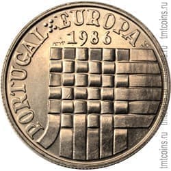 Португалия 25 эскудо 1986 «Вступление Португалии в Евросоюз»