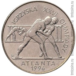 Польша 2 злотых 1995 «Олимпийские игры в Атланте — 1996» реверс