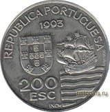 Португалия 200 эскудо 1993, Японская миссия в Европе, UNC