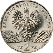 Аверс польской монеты 2011 года