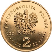 Польша 2 злотых 2007 аверс