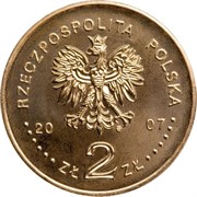 Польша 2 злотых 2007 5 злотых 1928 года (Ника) аверс