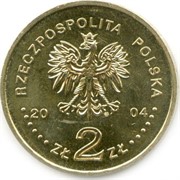 Польша 2 злотых 2004 Олимийские игры в Афинах аверс