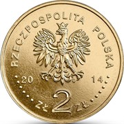 Польша 2 злотых 2014 аверс