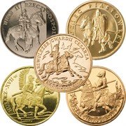 Польша 2 злотых «Набор Всадники» 5 монет