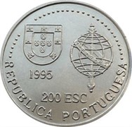 Португалия 200 эскудо 1995 аверс монеты