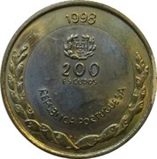 Португалия 200 эскудо 1998 биметалл аверс