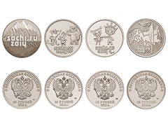 Россия 25 рублей 2014 набор «Олимпиада в сочи»