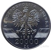 Польша 20000 злотых 1993 аверс