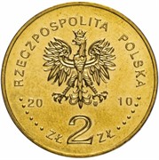 Польша 2 злотых 2010 аверс