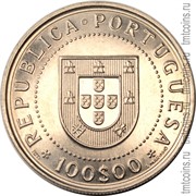 Португалия 100 эскудо 1990 реверс