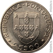 Португалия 25 эскудо 1986 аверс