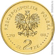 Польша 2 злотых 2008 аверс