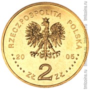 Польша 2 злотых 2005 аверс