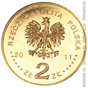Польша 2 злотых 2011 аверс монеты