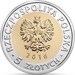 Польша 5 злотых 2016 аверс