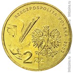 Польша 2 злотых 2002 аверс монеты серии «Художники Польши XIX - XX веков»